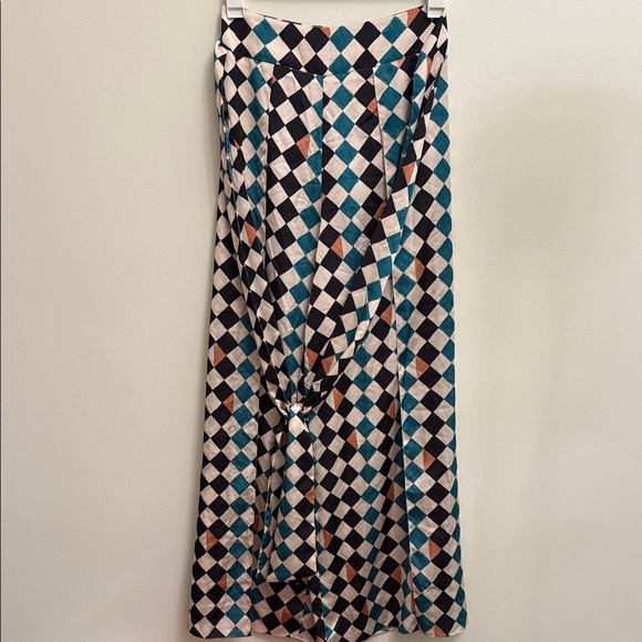 PatBO Geometric Wide Leg Pants Size 6 Flowy Feminine Quality - Picture 3 of 12